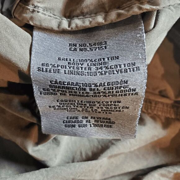 Levi's Jacket Women Small Green Solid Distress Military Utility Drawstring Waist - Picture 11 of 16